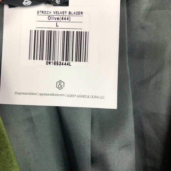 Agnes & Dora stretch velvet blazer - Picture 3 of 4